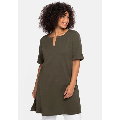 Abbildung von Sheego Tshirt basic, Damen, Größe: 40/42, Dunkeloliv