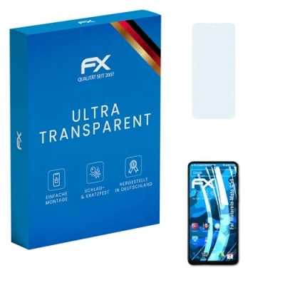 Abbildung von atFoliX Schutzfolie kompatibel mit Motorola Moto G54 Folie, ultraklare FX Displayschutzfolie (3X)
