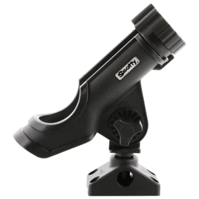 Abbildung von Powerlock Rod Holder, Black, incl. 0241 Side/Deck Mount Bootsrutehalter