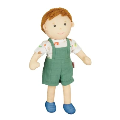 Abbildung von Stoffpuppe &#039;&#039;Paul&#039;&#039; mit Outfit zum An und Ausziehen, 32 cm
