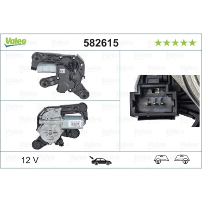 Abbildung von VALEO ORIGINAL PART 582615 Scheibenwischermotor 12 hinten für Links /Rechtslenker PEUGEOT: 208 I Schrägheck