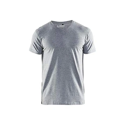 Abbildung von Blaklader 3360105990004XL V Kragen T Shirt, Grau Melange, Größe 4XL