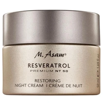 Abbildung von M. Asam Resveratrol Premium NT50 Restoring Night Cream (50ml) reichhaltige Nachtcreme regeneriert, strafft &amp; glättet mit Soforteffekt über Nacht, Gesichtscreme Hyaluronsäure Sheabutter