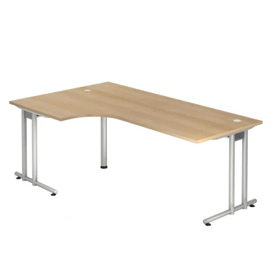 Abbildung von HAMMERBACHER Schreibtisch VNS82/E/S eiche