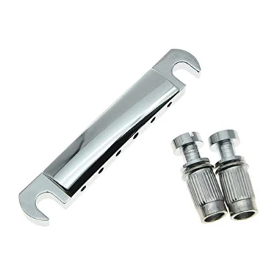Abbildung von LP Style Gitarre Tune o Matic Saitenhalter Stop Bar für Les Paul SG Chrom