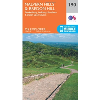 Abbildung von Malvern Hills and Bredon Hill (OS Explorer Map, Band 190)