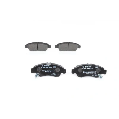 Abbildung von BOSCH 0 986 494 299 Bremsbelagsatz Low Metallic mit akustischer Verschleißwarnung Montageanleitung HONDA: CIVIC 6 Coupe, Jazz 2 Schrägheck