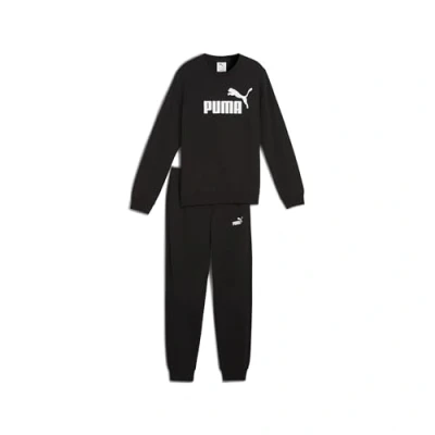 Abbildung von Puma Essentials No. 1 Logo Crew Trainingsanzug Teenager Für Herren Damen Kinder Mit Print Black Größe: 9 10Y
