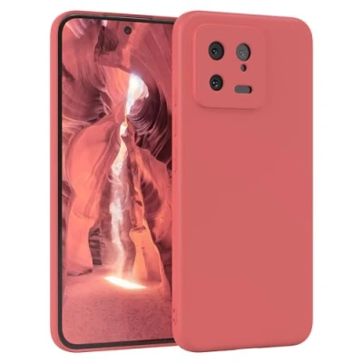 Abbildung von EAZY Case Silikonhülle für Xiaomi 13 Hülle Silikon Rot weich stoßfeste Handyhülle Schutzhülle mit Kameraschutz Dünn Premium Schutz Cover TPU Phone Bumper in Hellrot