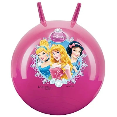 Abbildung von John 59538 Sprungball Princess / Prinzessinnen Disney Bedruckter Hopperball, Hüpfball, Springball, Hopper Ball für Drinnen &amp; Draußen wiederaufblasbar, robust Fitness Kinder
