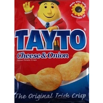 Abbildung von Tayto Cheese and Onion Crisps from Ireland (25 X 25g Packsts ) (Tayto Käse und Zwiebel aus Irland)