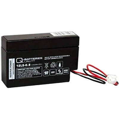 Abbildung von Q Batteries 12LS 0.8 12V 0,8Ah Blei Vlies Akku / AGM mit JST Stecker