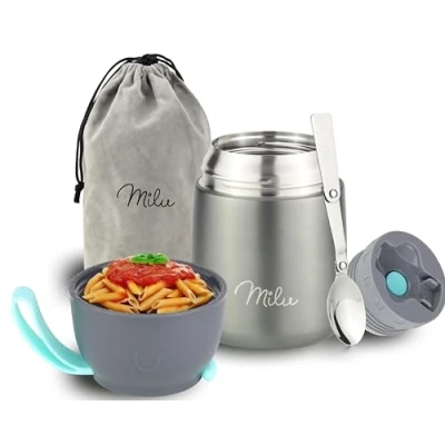 Abbildung von Milu Isolier Speisebehälter 10 cm 450,0 ml grau