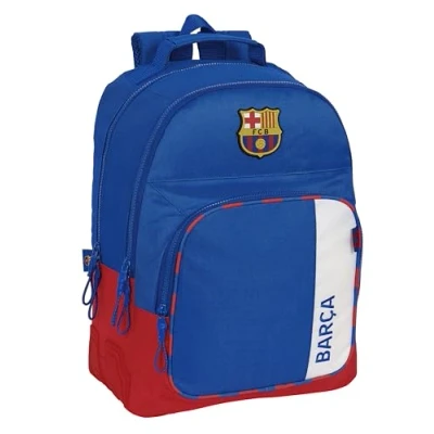 Abbildung von Safta FC Barcelona 2. Team Schulrucksack, ideal für Kinder unterschiedlichen Alters, bequem und vielseitig, Qualität Widerstandsfähigkeit, 32 x 15 42 cm, Blau Kastanienbraun, blau/granate,