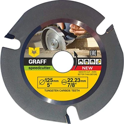 Abbildung von GRAFF SPEEDCUTTER Holz Sägeblatt 125 mm Trennscheibe Kreissägeblatt zum Schnitzen, Schneiden, Formen