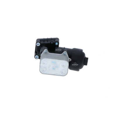 Abbildung von NRF 31355 Ölkühler mit Filter VOLKSWAGEN: Multivan 5 (7HM, Passat B6 Variant, GOLF 6, AUDI: A6 C7 Avant, A4 B8 A3 Schrägheck
