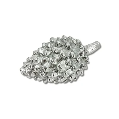 Abbildung von Polyresin Tannenzapfen Silber 5 x 8cm Dekozapfen Tisch Deko Figur