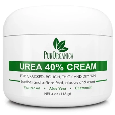 Abbildung von PurSources Urea 40% Foot Cream 4 oz Best Callus Remover Moisturizes &amp; Rehydrates Thick, Cracked, Rough, Dead Dry Skin For Feet, Elbows and Hands + Free Pumice Stone