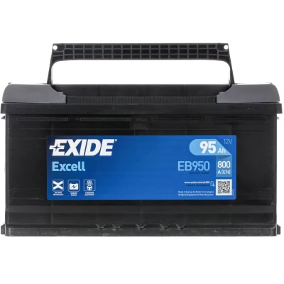 Abbildung von EXIDE EXCELL EB950 Batterie 12V 95Ah 800A B13 MERCEDES BENZ: Sprinter 5 T Pritsche/Fahrgestell, ML Klasse, SL Cabrio, BMW: 3 Touring, Limousine