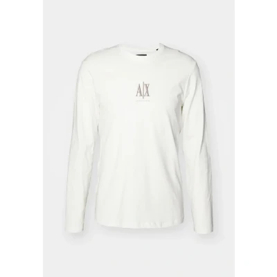 Abbildung von Armani Exchange Langarmshirt, Herren, Größe: XL, Off white