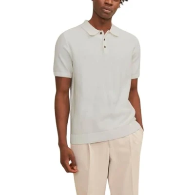 Abbildung von Jack &amp; Jones Premium Sandri Poloshirt, Herren, Größe: Small, Cloud dancer