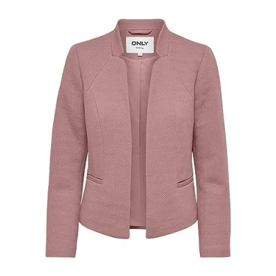 Abbildung von ONLY Damen ONLADDY Linea L/S Short TLR NOOS Blazer, Withered Rose/Detail:Melange, 42 EU
