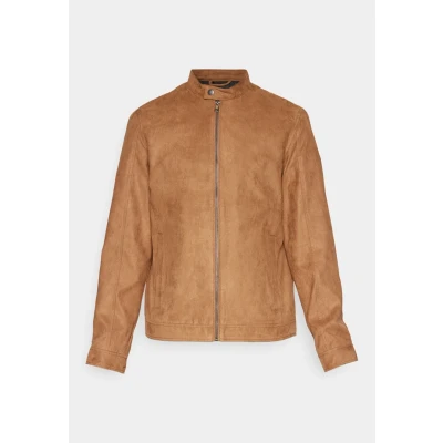 Abbildung von Jack &amp; Jones Jjedylan Clean Jacket Kunstlederjacke, Herren, Größe: XS, Cognac