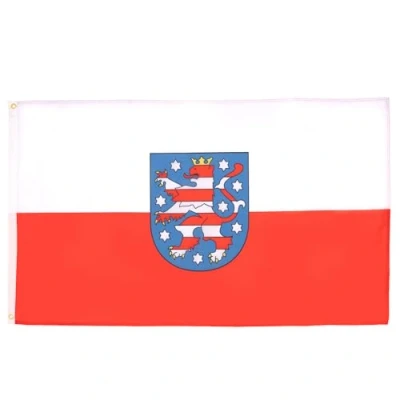 Abbildung von AZ FLAG Flagge Hessen 90x60 cm Fahne 100% Polyester mit Messing Ösen 50g
