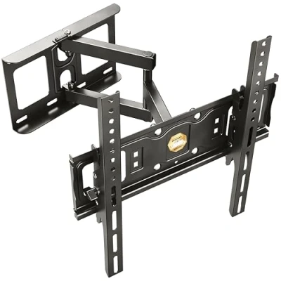 Abbildung von RICOO S6144 TV Wandhalterung, (bis 55 Zoll, schwenkbar neigbar ausziehbar Fernseher Halter universal VESA 400x400)