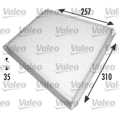 Abbildung von VALEO CLIMFILTER COMFORT 698702 Innenraumfilter Partikelfilter 316 259 35 MERCEDES BENZ: E Klasse Limousine, T modell, CLS Coupe
