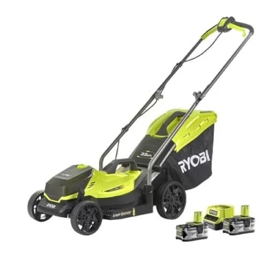 Abbildung von Ryobi Akkurasenmäher ONE+ 18 V, 33 cm Schnittbreite, inkl 2x4,0 Ah Akku &amp; Ladegerät, (Komplett Set)