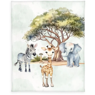 Abbildung von Herding Young Collection Kinderdecke &quot;YoungCollection Safari&quot;, mit tollem Motiv