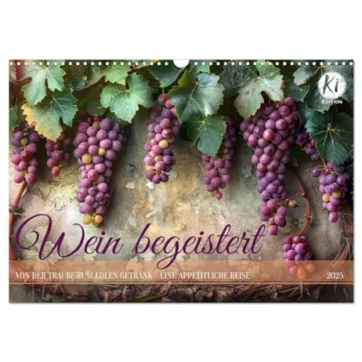Abbildung von Wein begeistert (Wandkalender 2025 DIN A3 quer), CALVENDO Monatskalender