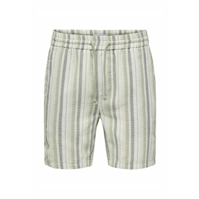 Abbildung von Only &amp; Sons TREV Mittlere Taille Normal Geschnitten Shorts, Herren, Größe: Large, Grün
