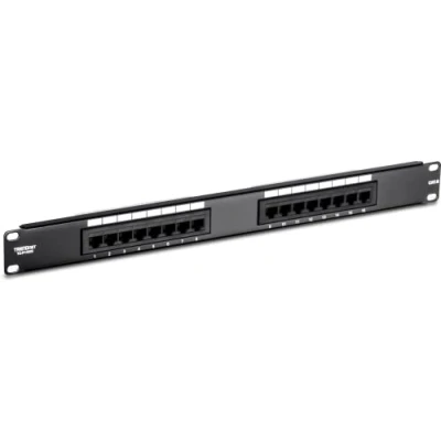 Abbildung von TRENDnet TC P16C6 16 Port Kat6 Ungeschirmtes Patchpanel, Kompatibel mit Kat 3/4/5/5e/6 Kabel