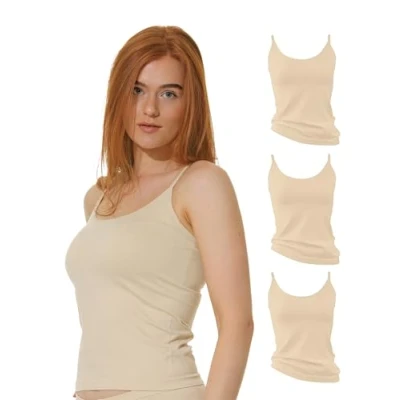 Abbildung von Yenita 3ER SET Unterhemd/shirt, Damen, Größe: Large, Haut