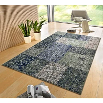 Abbildung von HANSE Home Teppich &quot;Kirie&quot;, rechteckig, Patchwork, Kurzflor, Teppichläufer, Modern, Vintage, Wohnzimmer, Flur