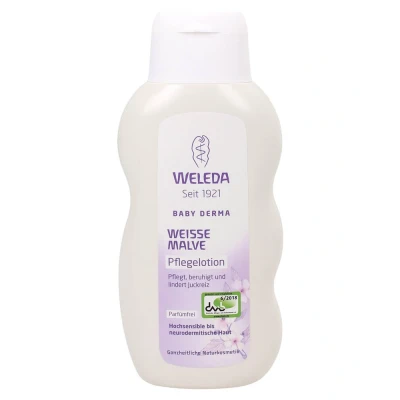 Abbildung von Weleda White Mallow BODY Lotion Feuchtigkeitspflege, Damen, Größe: 200 ml,