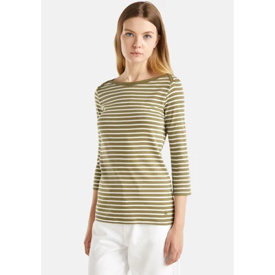 Abbildung von United Colors of Benetton Striped Langarmshirt, Damen, Größe: Medium, Multicolor
