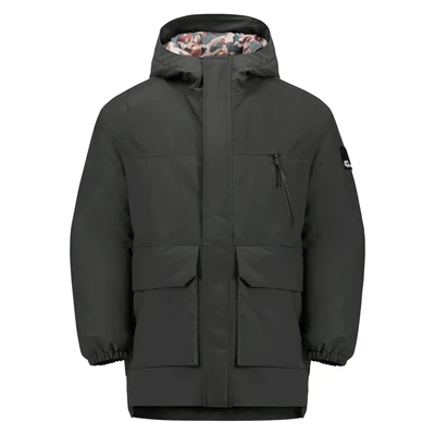 Abbildung von Jack Wolfskin Parka für Kinder, Größe: 128, Granite black