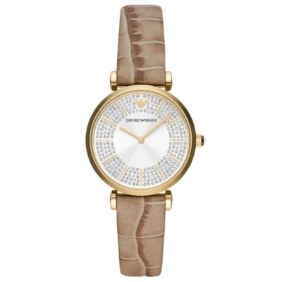 Abbildung von Emporio Armani Uhr, Damen, Größe: One Size, Light brown