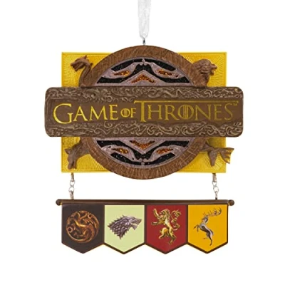 Abbildung von Hallmark HBO 25574054 Game of Thrones Weihnachtsdekoration, Mehrfarbig, H 8,9 cm x B 8,3 L 1,6