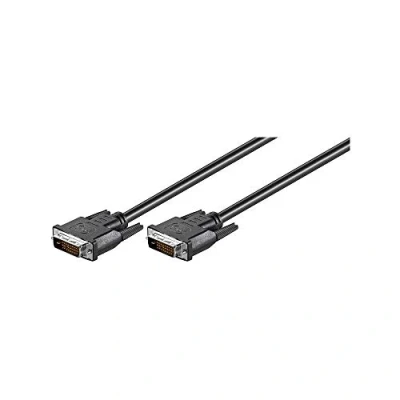 Abbildung von Goobay 93573 DVI D Verbindungskabel / Full HD 1080p Monitorkabel Dual Link (24+1 Pin) Stecker Kupfer CU Bildschirmkabel Schwarz 1,8m