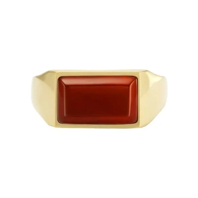 Abbildung von Fossil Ring goldcoloured, Herren, Größe: 67, Gold coloured