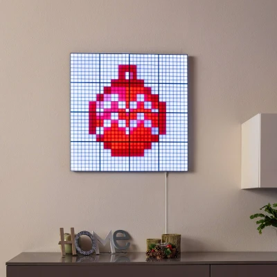 Abbildung von Twinkly Squares Master Paneel, RGB LED Inklusive 1 Hauptpanel und USB C Netzteil, Kompatibel mit HomeKit, Alexa Google Home, Gaming Streaming Lichter, 16M+ Farben