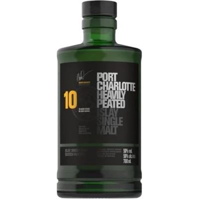 Abbildung von Port Charlotte 10 Years Whisky mit 50% vol. (1 x 0,7l) Scotch Würziger Single Malt von der schottischen Insel Islay