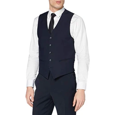 Abbildung von Pierre Cardin Herren Weste Hugo Futureflex Blazer, blau, 52