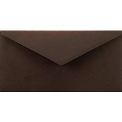 Abbildung von Netuno 100 Briefumschläge Braun DIN lang 110 x 220 mm 115g Sirio Color Cacao lange Umschläge schön DL Hochzeitsumschläge farbig braune Briefkuverts elegant Papierumschläge für Einladungen