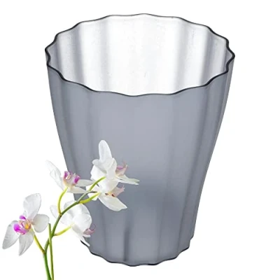 Abbildung von GarPet Blumentopf Orchideentopf Blumen Orchideen durchsichtig OLA Ø 16 cm rauchfarbig