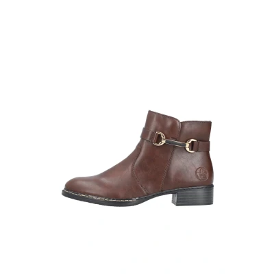 Abbildung von Rieker Damen Ankle Boots 73487, Frauen Stiefeletten,halbstiefel,Kurzstiefel,uebergangsschuhe,uebergangsstiefel,Stiefel,schwarz (25),42 EU / 8 UK